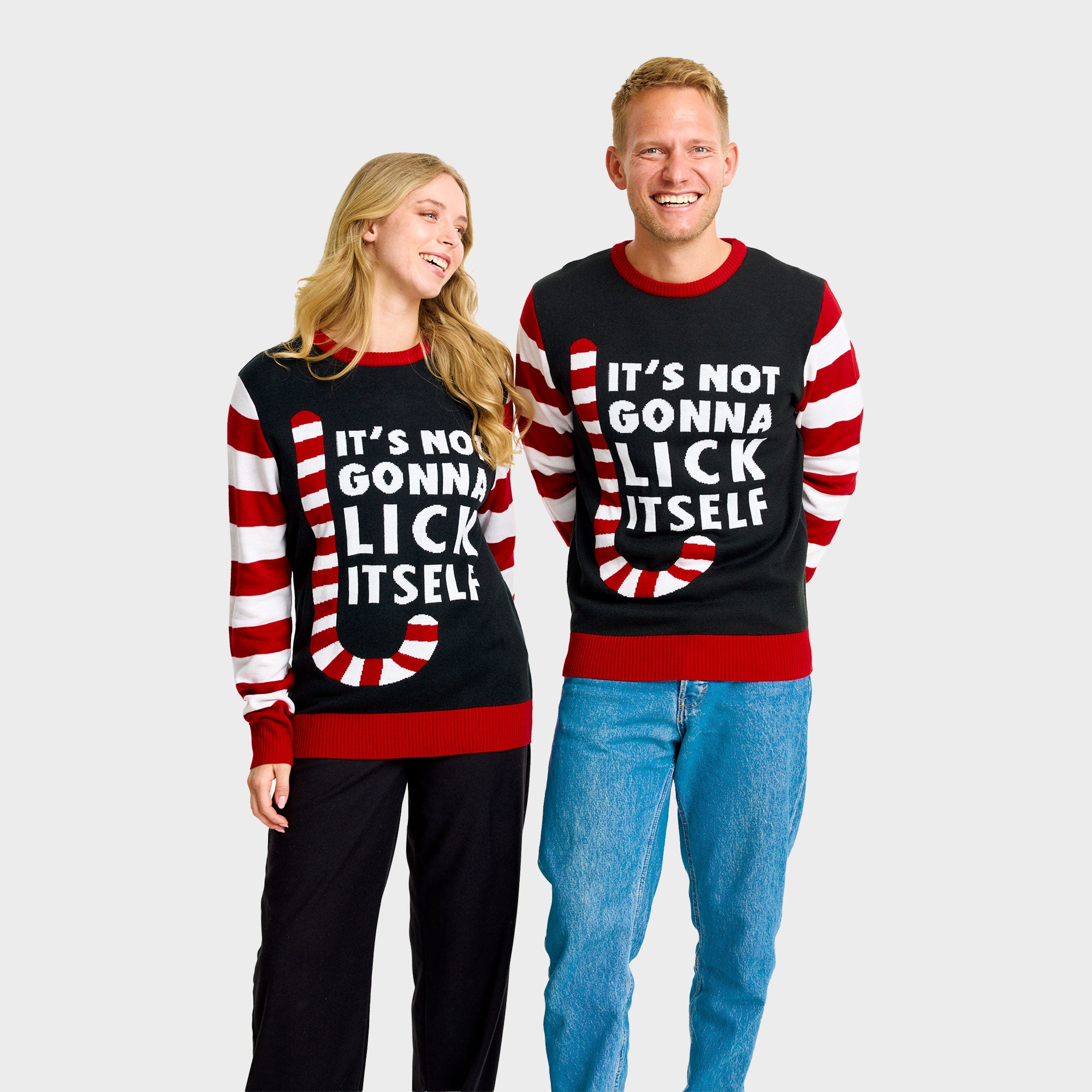 Candy cane julesweater - Herre
